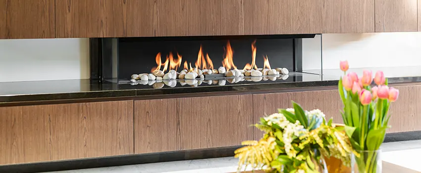 Double-height Fireplace Design Refurbishment in Fraser, Michigan